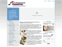 Tablet Screenshot of freedomfinancial.com