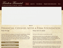 Tablet Screenshot of freedomfinancial.us